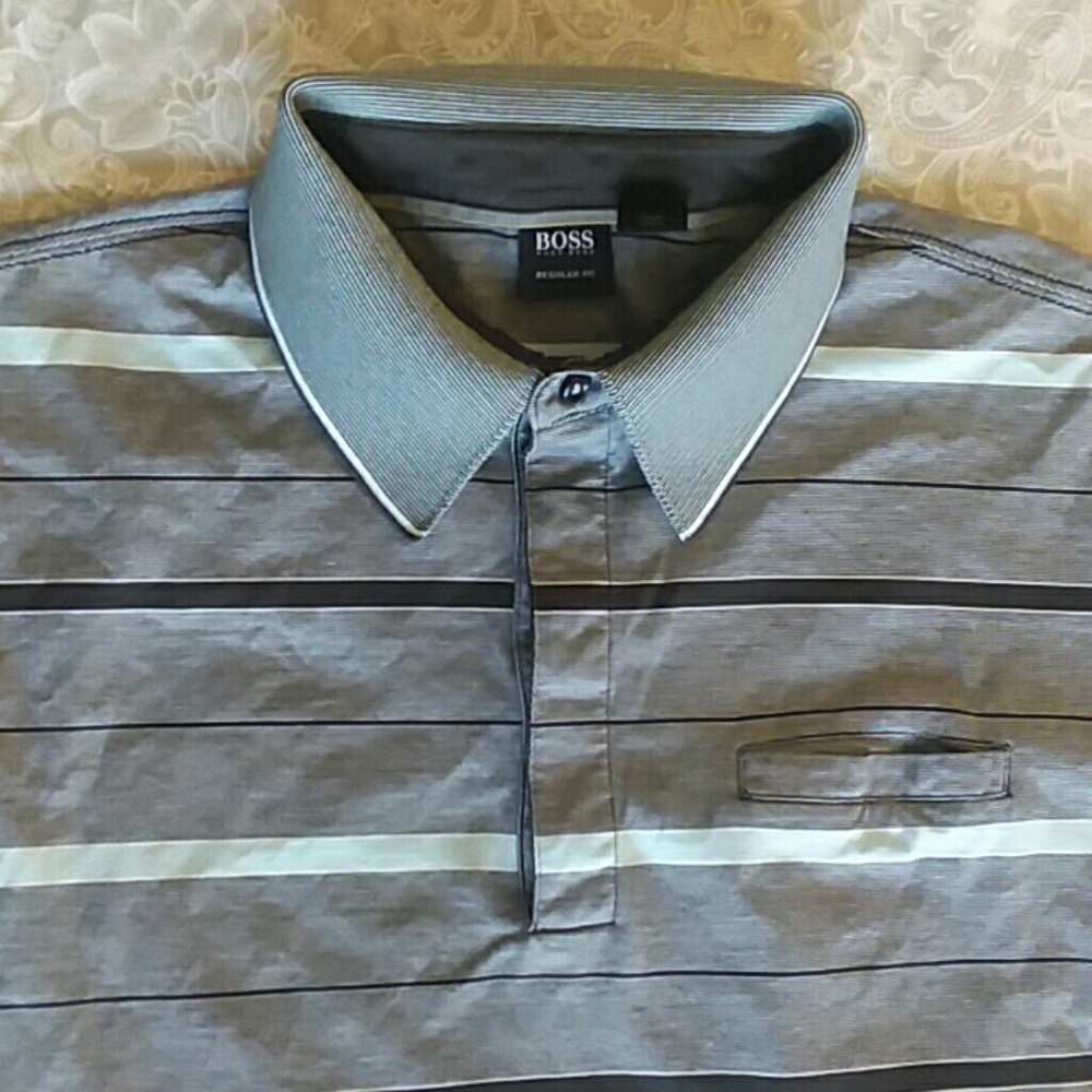 Boss Hugo Boss striped polo size S